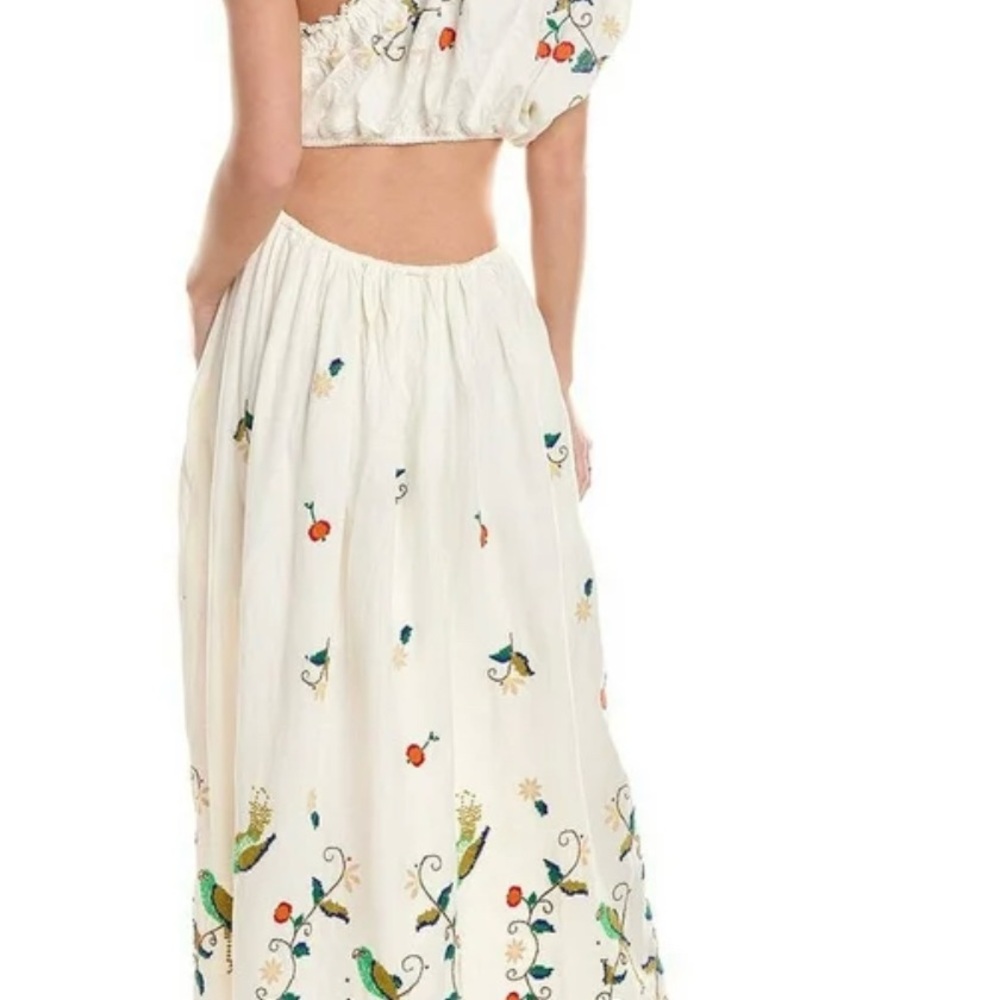 Beautiful NEW FARM Rio White Embellished Maxi  Dress - Picture 2 of 4